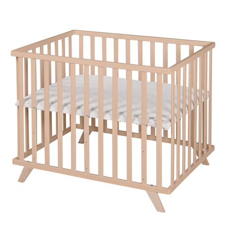 Parc bébé scandinave en bois massif + tapis en coton bio lil planet Anthracite - gris argenté+Blanc - gris argenté+Blanc - vert givré+Naturel - gris argenté 18 - vertbaudet enfant 