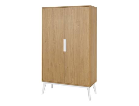 Armoire 2 portes vintage octave Chêne+Noyer 4 - vertbaudet enfant 