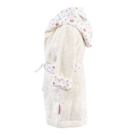 Peignoir enfant coton bio Blanc cassé+Noisette 6 - vertbaudet enfant 