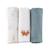 Lot de 3 langes gaze de coton bio Ananas+Baleine+Beige+Bleu+Citrons+Colibri (parme)+Forêt+Noel magique+Sable+Vert sauge 26 - vertbaudet enfant 