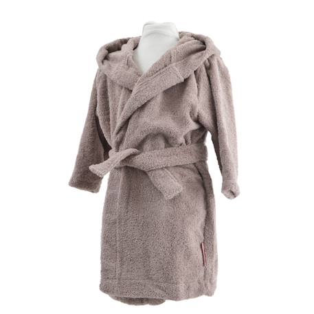 Peignoir enfant coton bio ourson Bleu marine+Lilas 7 - vertbaudet enfant 