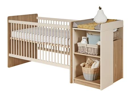 Lit bébé évolutif combiné bohème Blanc & bois 6 - vertbaudet enfant 