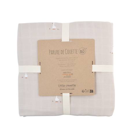 Parure de lit gaze de coton bio Baleine+Citrons+Oies 12 - vertbaudet enfant 