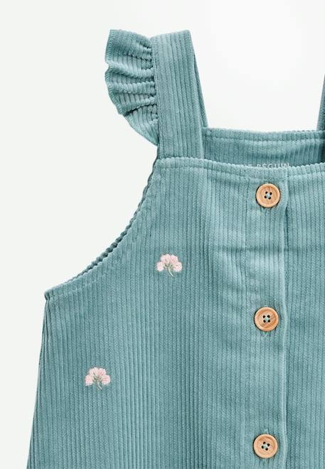 Robe bébé en velours côtelé naya Bleu 5 - vertbaudet enfant 
