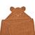 Cape de bain coton bio ourson Bois de rose+Caramel 5 - vertbaudet enfant 