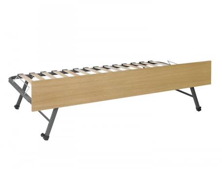 Lit gigogne avec rangements opus Blanc et bleu nuit+Blanc et bois+Blanc et vert mousse 12 - vertbaudet enfant 
