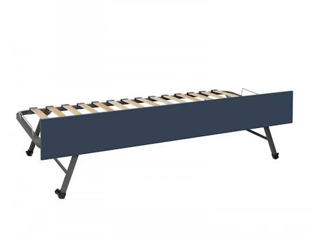 Lit gigogne avec rangements opus Blanc et bleu nuit+Blanc et bois+Blanc et vert mousse 6 - vertbaudet enfant 