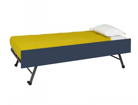 Lit gigogne avec rangements opus Blanc et bleu nuit+Blanc et bois+Blanc et vert mousse 5 - vertbaudet enfant 