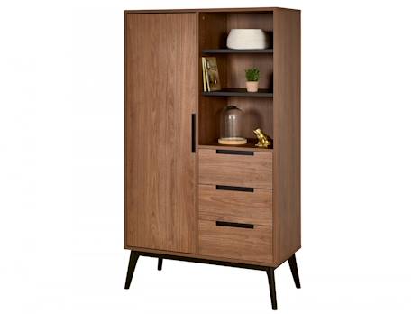 Armoire 2 portes vintage octave Chêne+Noyer 6 - vertbaudet enfant 
