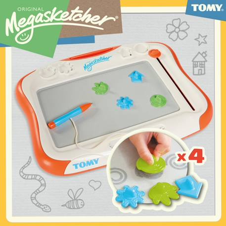 Megasketcher classique - Ardoise magique Blanc Orange 5 - vertbaudet enfant 