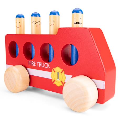 Pop-up camion de pompiers Rouge 2 - vertbaudet enfant 