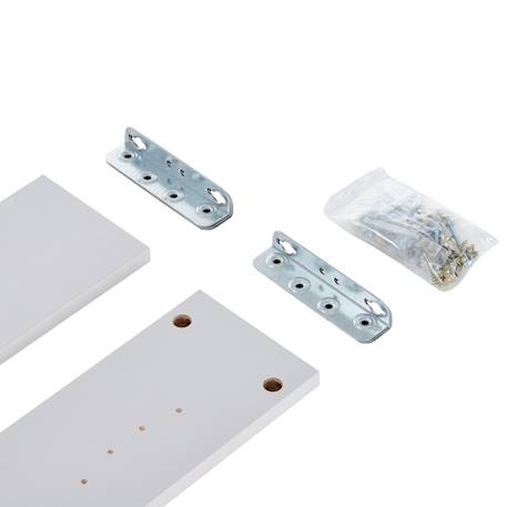 Kit de transformation du lit bébé en lit junior Blanc+Gris 6 - vertbaudet enfant 