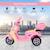 Moto scooter électrique pour enfants 6 v env. 3 km/h 3 roues et topcase effet lumineux et sonore rose Rose 4 - vertbaudet enfant 