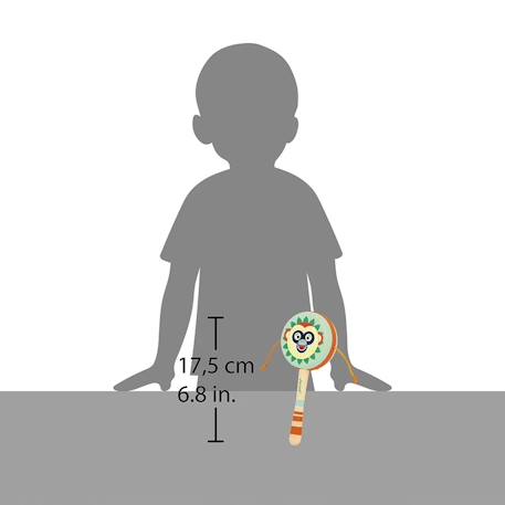 Tambour à mains singe gioia Vert 2 - vertbaudet enfant 