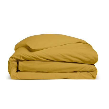 Housse de couette unie percale de coton Moutarde 2 - vertbaudet enfant 