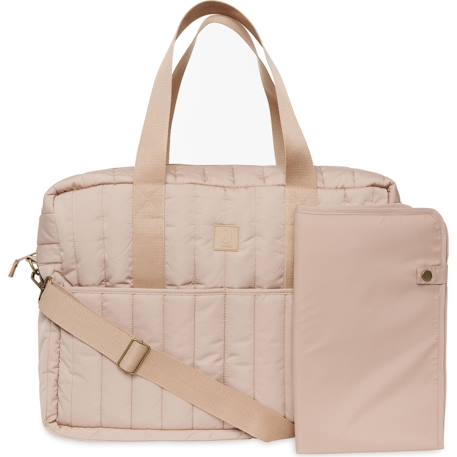 Sac à langer puffed moos Beige+Noir+Vert 1 - vertbaudet enfant 