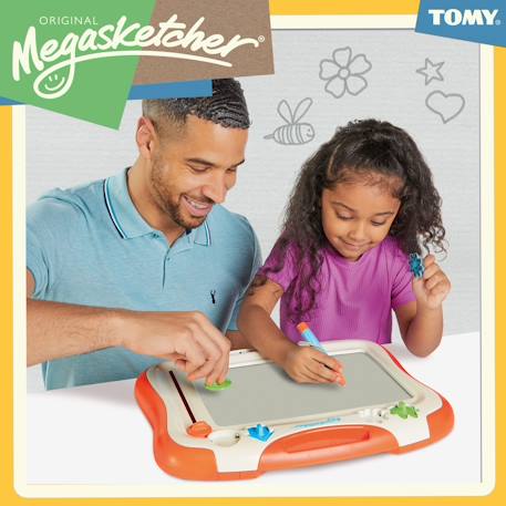 Megasketcher classique - Ardoise magique Blanc Orange 3 - vertbaudet enfant 