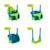 Fauteuil bébé évolutif 4 en 1 quadpod plastique h190-250cm Bleu - vert 3 - vertbaudet enfant 