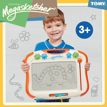 Megasketcher classique - Ardoise magique Blanc Orange 1 - vertbaudet enfant 