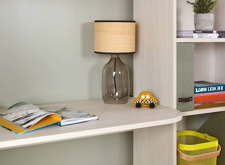 Lit mezzanine avec bureau et rangements palerme Blanc 5 - vertbaudet enfant 