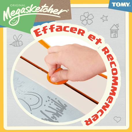 Megasketcher classique - Ardoise magique Blanc Orange 6 - vertbaudet enfant 