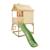 Maisonnette cabane sur pilotis avec toboggan colline bois fsc® Marron - vert 6 - vertbaudet enfant 