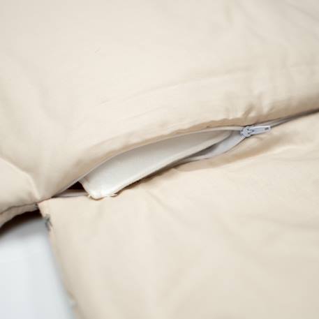 Couverture d'emmaillotage évolutive en gaze de coton eden Beige imprimé animaux 5 - vertbaudet enfant 