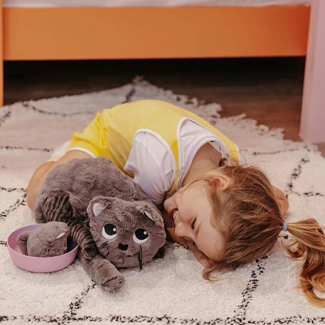 Peluche chat maman et son bébé gris Gris 4 - vertbaudet enfant 