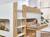 Lit mi-hauteur avec bureau et rangement palma Blanc & bois 6 - vertbaudet enfant 