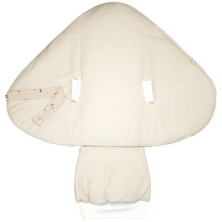 Couverture d'emmaillotage évolutive en gaze de coton eden Beige imprimé animaux 6 - vertbaudet enfant 