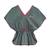 Tunique plage    avec short assorti  love Kaki rose fuchsia 4 - vertbaudet enfant 