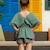 Tunique plage    avec short assorti  love Kaki rose fuchsia 2 - vertbaudet enfant 