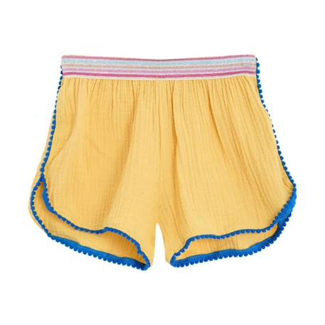 Tunique plage   avec short assorti  love Jaune bleu roi 5 - vertbaudet enfant 