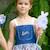 Robe salopette liberty   à volants et bretelles  gigi Bleu demim violet 2 - vertbaudet enfant 