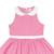 Robe qui tourne  à carreaux vichy  et col claudine  hepburn Rose foncé blanc 2 - vertbaudet enfant 
