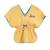 Tunique plage   avec short assorti  love Jaune bleu roi 4 - vertbaudet enfant 