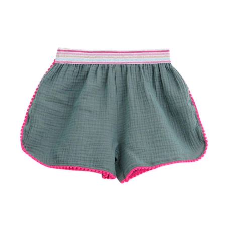 Tunique plage    avec short assorti  love Kaki rose fuchsia 5 - vertbaudet enfant 