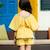 Tunique plage   avec short assorti  love Jaune bleu roi 2 - vertbaudet enfant 