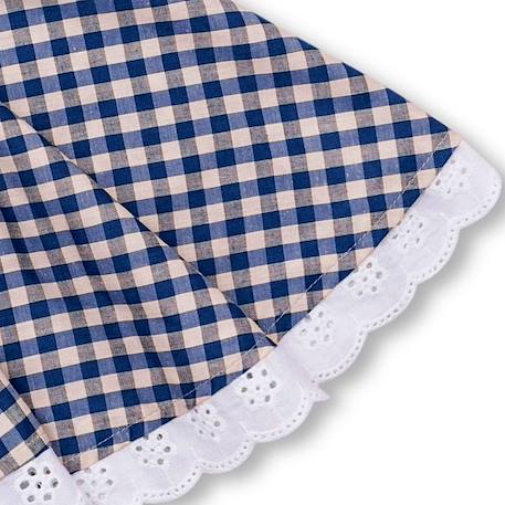 Jupe  vichy   et   cancan Bleu marine blanc 2 - vertbaudet enfant 