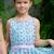 Robe qui tourne été  fleurie     hepburn Bleu roi rose fuchsia 6 - vertbaudet enfant 