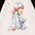 Robe sweat   et  dessin poulbot  baby Beige noir 2 - vertbaudet enfant 