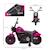 Moto électrique enfant 6 v 3 km/h effet lumineux roulettes amovibles repose-pied pédale métal pp rose noir Blanc+Bleu+Rose+Rouge 12 - vertbaudet enfant 
