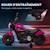 Moto électrique enfant 6 v 3 km/h effet lumineux roulettes amovibles repose-pied pédale métal pp rose noir Blanc+Bleu+Rose+Rouge 13 - vertbaudet enfant 