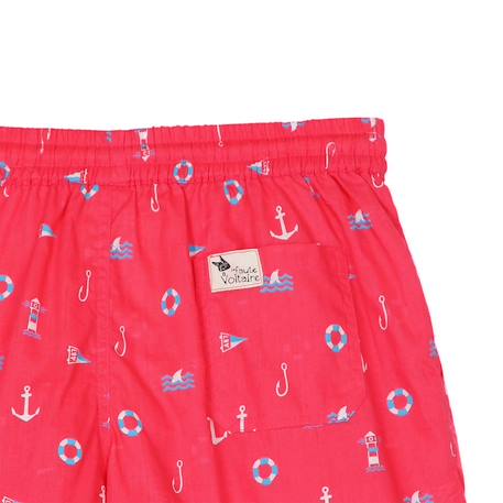 Short de bain   imprimé marin    swimboy Rouge bleu ciel 2 - vertbaudet enfant 
