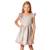 Robe cérémonie bohème  en lin  taupe  lili Gris taupe fuchsia 5 - vertbaudet enfant 