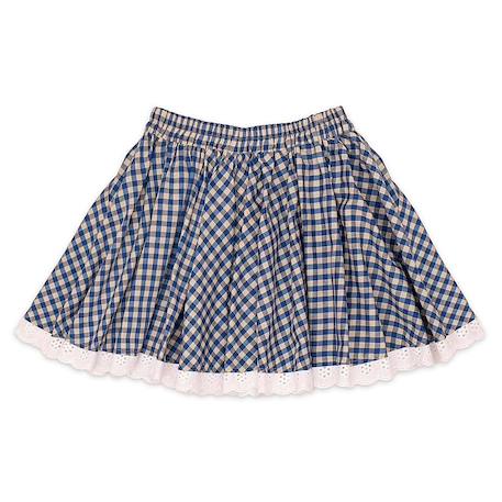 Jupe  vichy   et   cancan Bleu marine blanc 4 - vertbaudet enfant 
