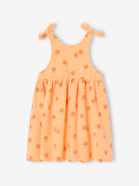 Robe à bretelles imprimée bébé abricot+vanille 2 - vertbaudet enfant 