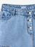 Jupe short en jean asymétrique fille bleu clair 3 - vertbaudet enfant 