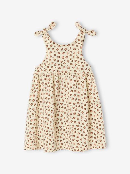 Robe à bretelles imprimée bébé abricot+vanille 6 - vertbaudet enfant 