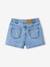 Jupe short en jean asymétrique fille bleu clair 2 - vertbaudet enfant 